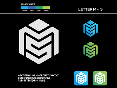 ms monogram logo abstract branding brandmark design designispiration esport esportlogo font graphicdesigner hexagon icon identity illustration initial logoispiation ms
