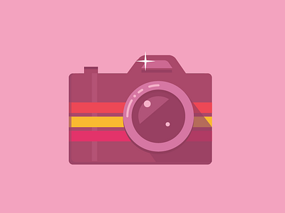 Camera camera flat icon illustration