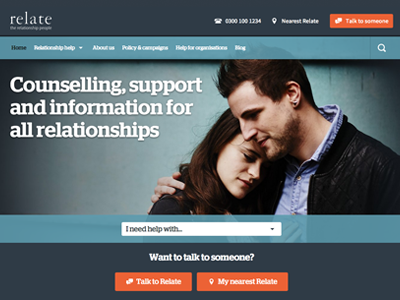 Responsive Relate Charity National Site