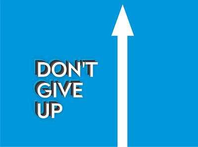 dont give up illustration