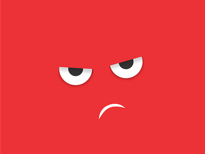 Angry mood Illustration by Zara character design illustration red toon