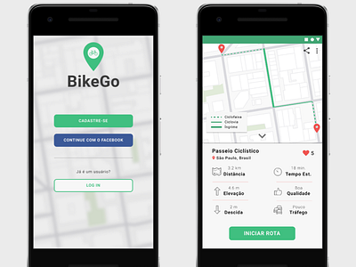 Bike Riding Map App BikeGo app design illustration logo mobile mobile app ui ux
