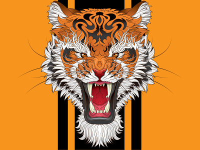 TIGER animals art design drawing graphicdesign illustration illustrator design tiger vector illustration vectors