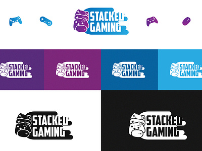 Stacked Gaming art branding design gaming icon illustration inspire logo photoshop typography vector