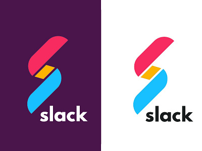 Slack logo concept brand design branding logo logo design