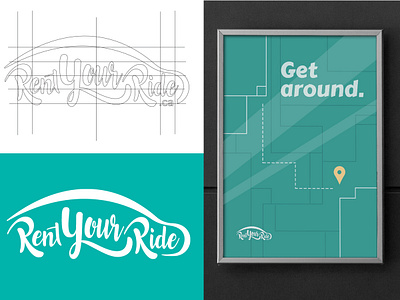 Rent Your Ride Logo brand design brand identity branding logo logodesign