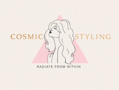 Logo Design Cosmic Styling beauty logo brand brand designer branding cosmic hairdresser logo logo logo design logo designer logo designs logos