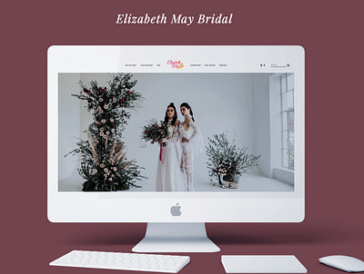 Squarespace Website Elizabeth May Bridal graphic design squarespace squarespace design squarespace designer squarespace website website design website designer