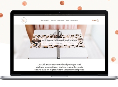 Squarespace ecommerce site Gratitude by Simply Whyte Design