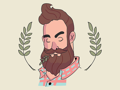 Illustration 🚀 Lumberjack Day Off character colorful dayoff design doodle drawing freelance illustration illustrator lumberjack style vector