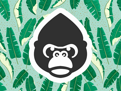 Gorilla 🦍 animal ape brandmark gorila gorilla identity illustration logo mark symbol