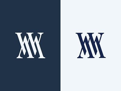 W + M logo branding grid identity lettering logo logo type word mark