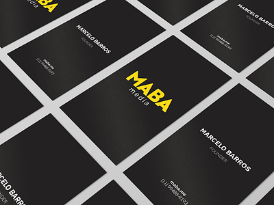 MABA Media Business Card Black Edition agency black business business card card design office