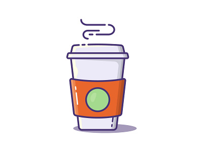 A cup of coffee illustration ☕ icon illustration shop vector