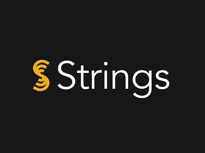 Strings- Guitar strings selling & manufacturing company. brand identity branding color dailylogo design graphic design logo logo design minimal s letter shapes typography
