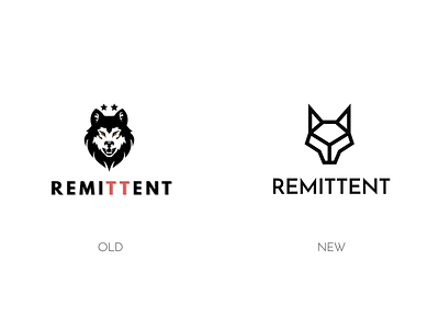 REMITTENT rebranding project branding dailylogo design freelance logo minimal typography visual identity wolf