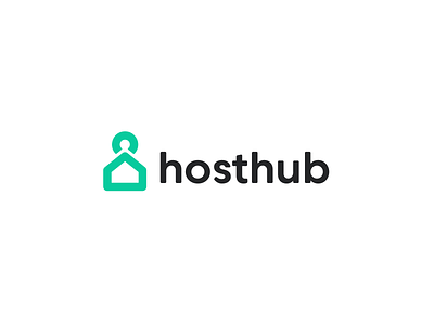 Hosthub: New Brand identity Pt 1 color design logo minimal negative space shapes typography