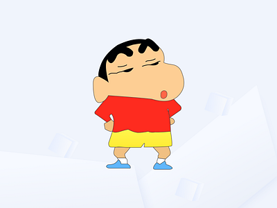 Shinchan cartoons character design color community design illustration vector