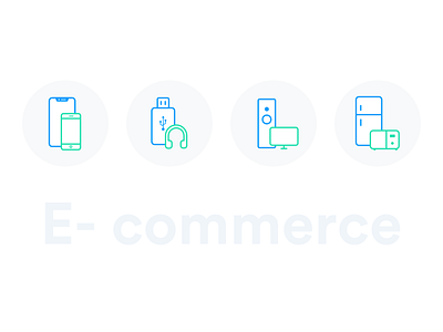 E-commerce Icons iIlustration app design art color community design e commerce icon illustration minimal negative space shapes simple design vector