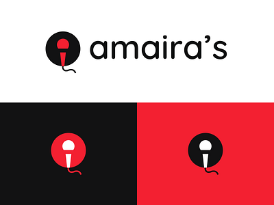Amaira's Open mic logo concept branding color community contrast design logo mic minimal music negative space open mic poetry shapes simple logo standup typography