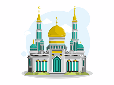 clipart masjid 3d