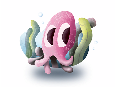 Dribbble Squid affinitydesigner character designer digitalart illustration illustrator madeinaffinity pixel squid vector