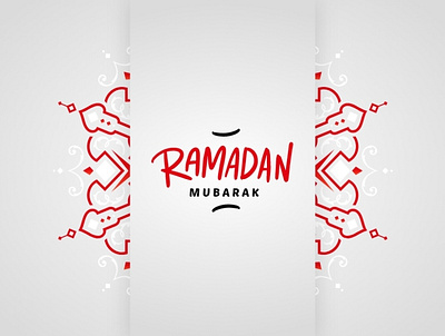 Ramadan Mubarak banner banner design branding clean design flat flayer illustration ramadan type ui vector web