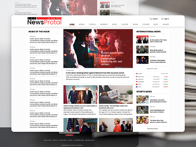 News Portal Design | eNews | Online News