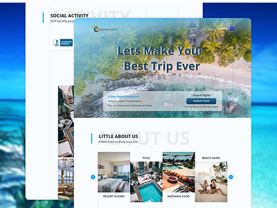 Web Design | Travel Website | Landing Page Design