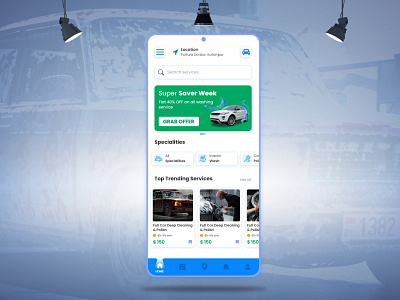 CarWash App | App Design | Mobile App Design