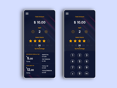 TIP CALCULATOR | CALCULATOR | APP DESIGN app app design branding calculator design graphic design identity illustration logo mobile app design tip tip calculator ui uiux ux vector