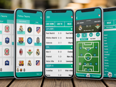 Total Football app branding design illustration mobile ui