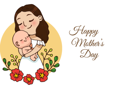 Happy Mother's Day branding design illustration vector