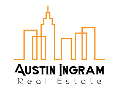 "Austin Ingram Real Estate" branding design illustration logo