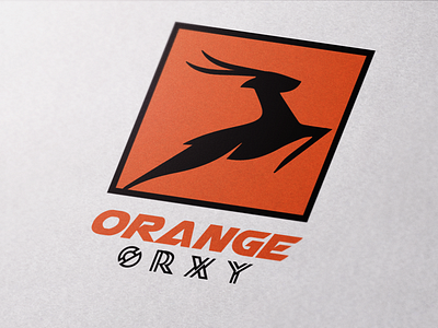 Orange Orxy brand branding clean design flat identity illustration logo type vector