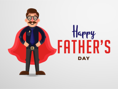 Happy Father's Day branding design identity illustration type vector