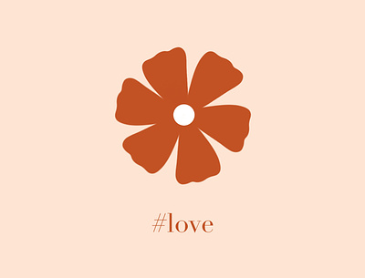 Love brand branding clean design flat icon illustration logo minimal typography