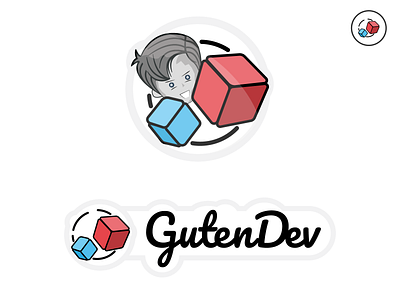 GutenDev Logo branding design icon illustration logo typography ux vector wordpress wpmanageninja