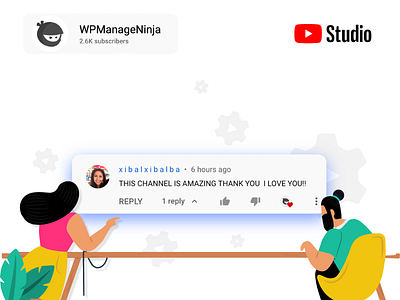 Youtube Channel Fan Comment LIVE youtube.com/WPmanageNinja