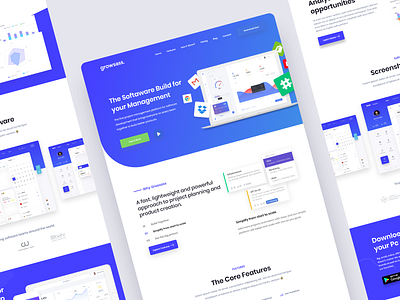 SaaS Software Landing Page 2019 trend agency app application dashboad design features homepage inspiration landing page landingpage platform product saas saas landing page software ui uidesign webdesign website