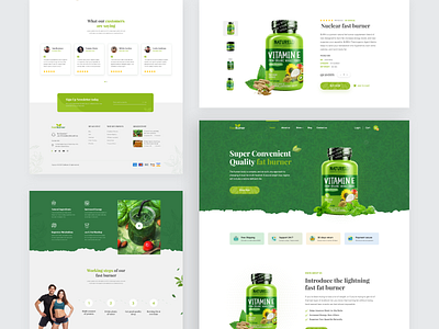 Fast Burner - Single Product Page 2020 trend devignedge e commerce ecommerce ui fitness health homepage inspiration landing page medicine nutrition protein single product supplement ui ui design ux web ecommerce webdesign website concept