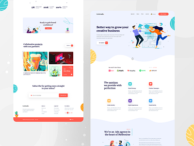 Advertisement Agency Landing page