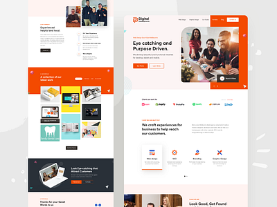 Digital Developments | Digital Agency Redesign 2020 trend agency website brand design branding business agency concept corporate creative creative agency devignedge digital agency landing page marketing agency redesign template ui ui design uiux webdesign website