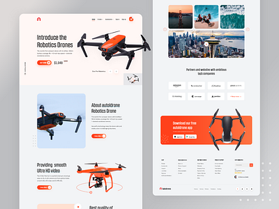 Product Landing Page Exploration 2020 trends agency landing page agency web design agency website devignedge dribbble best shot drone homepage design landing page popular shot product page trend ui exploration ui ux ui ux design web webdesign website website concept website design