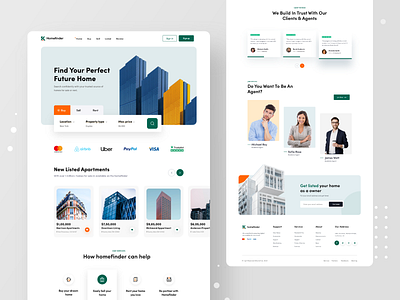 Homefinder: Real Estate Landing Page