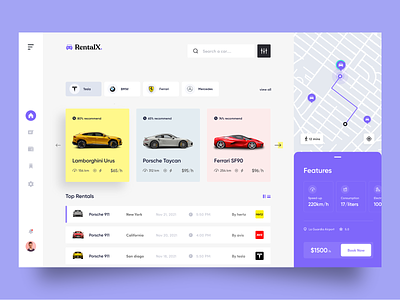 RentalX- Car Rental Dashboard