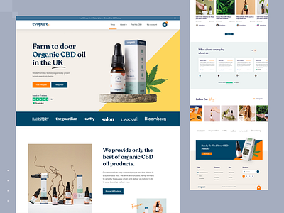 Evopure- CBD Oil Product Landing Page