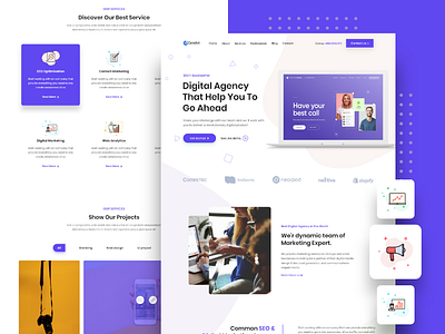 Cendent- Digital Agency Landing Page Design