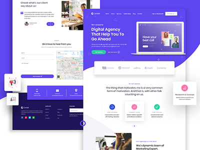 Cendent- Digital Agency Homepage Design