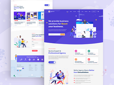 Agencynix - Creative Startup Agency Website Template 2019 trend agency agency landing page agency website business agency corporate creative creative agency digital agency download homepage illustration site landing page landingpage psd template template trend 2020 ui design uidesign website